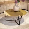 Riley salontafel aluminium ijzer 80cm (retourdeal)