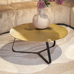 Riley salontafel aluminium ijzer 80cm (retourdeal)