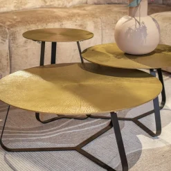 Riley salontafel aluminium ijzer 80cm (retourdeal)