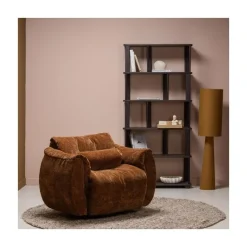 Riss Boekenkast Eikenhout Mystic Brown 90cm