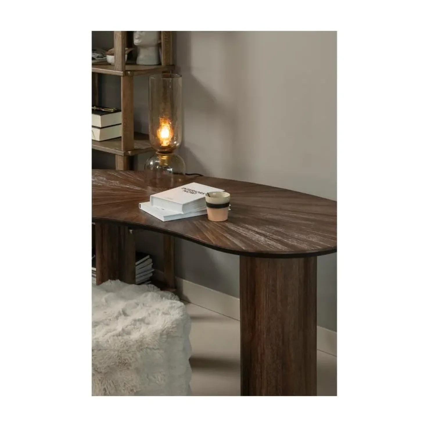 Riss Boekenkast Eikenhout Naturel 90cm