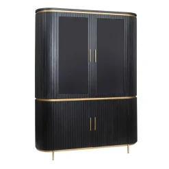 Rivello buffetkast 4 deurs zwart 150cm