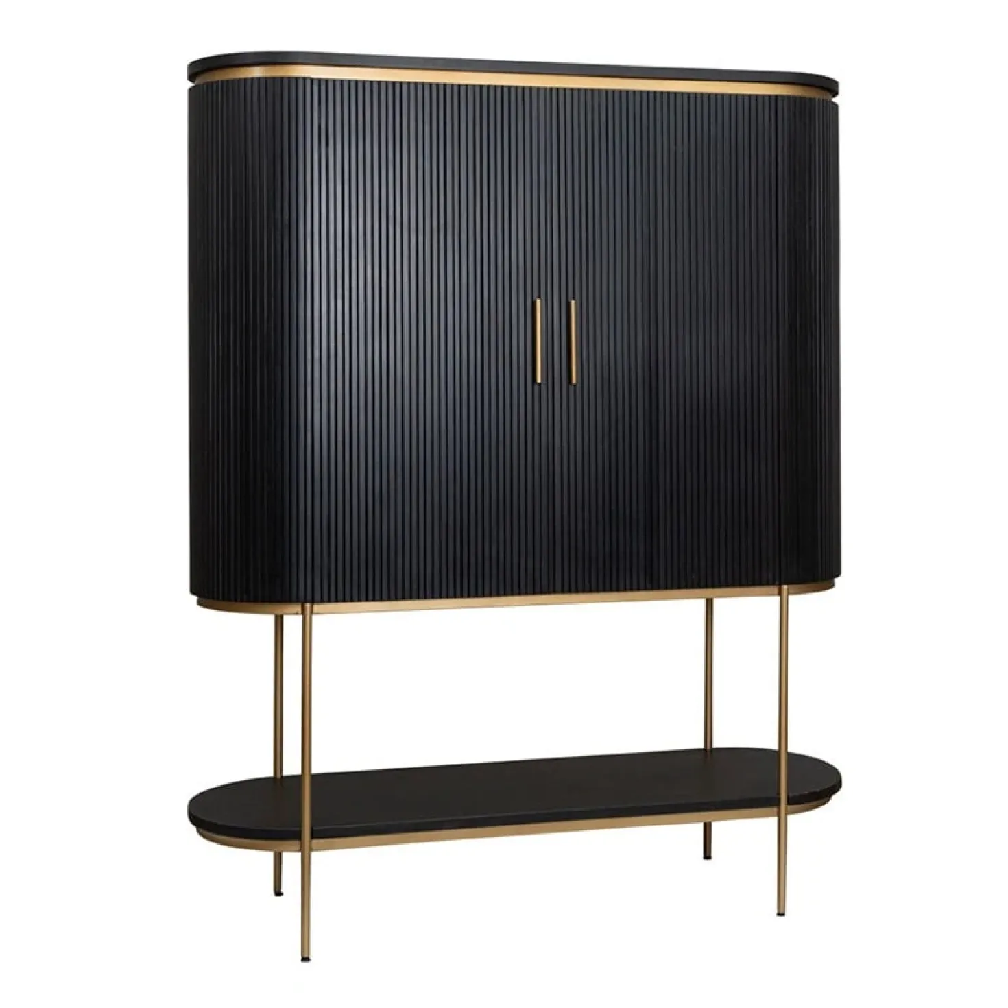 Rivello Wandkast 2 deurs zwart 145cm