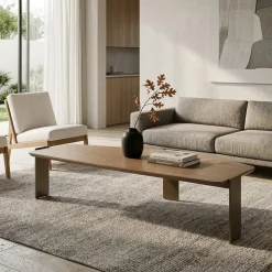 Robert Salontafel Bruin hout 150cm