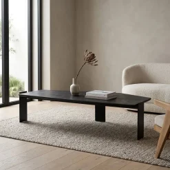 Robert Salontafel Zwart hout 150cm