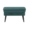 Rocco Hocker Velvet Groenblauw 77cm