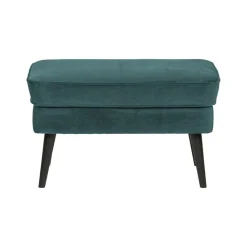 Rocco Hocker Velvet Groenblauw 77cm