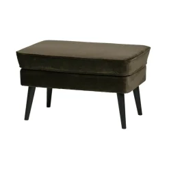 Rocco Hocker Velvet Warmgroen 77cm