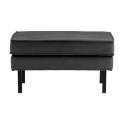 Rodeo Hocker Velvet Antraciet 84cm