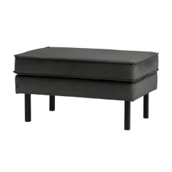Rodeo Hocker Velvet Antraciet 84cm