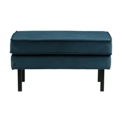 Rodeo Hocker Velvet Blauw 84cm