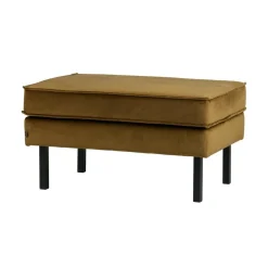 Rodeo Hocker Velvet Honinggeel 84cm