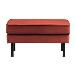 Rodeo Hocker Velvet Kastanjebruin 84cm