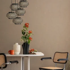 Roman Light 5-lichts Hanglamp Bamboe