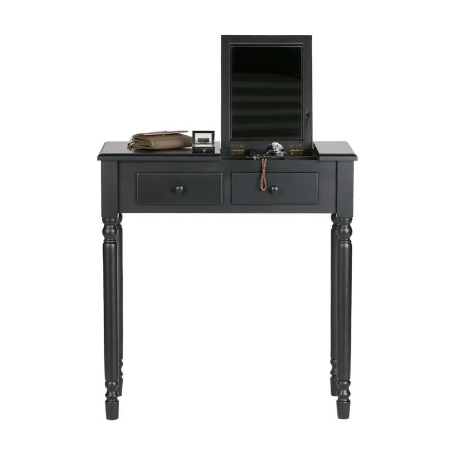 Romy Sidetable Hout Zwart 75cm