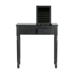 Romy Sidetable Hout Zwart 75cm