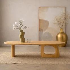 Rona Salontafel open Naturel mangohout 130cm