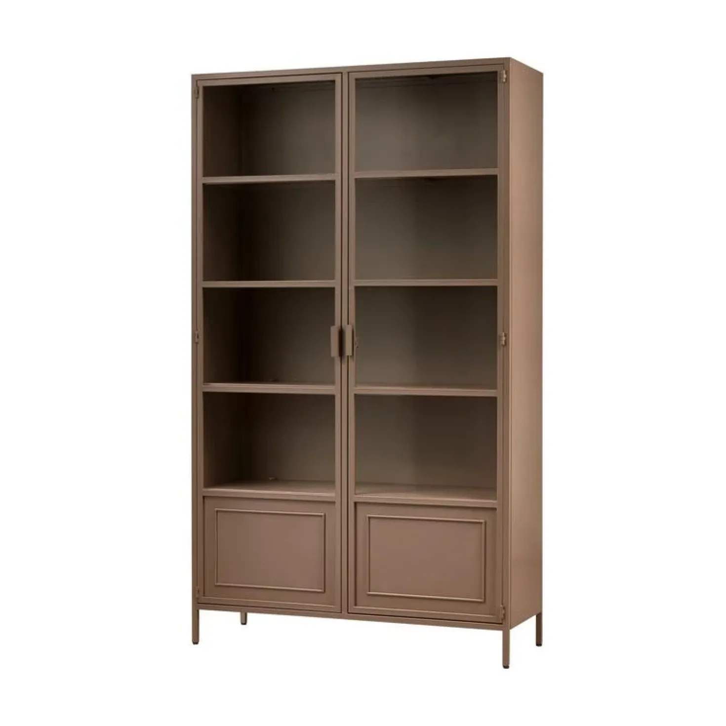 Ronja Vitrinekast XL Metaal Bruin 110cm
