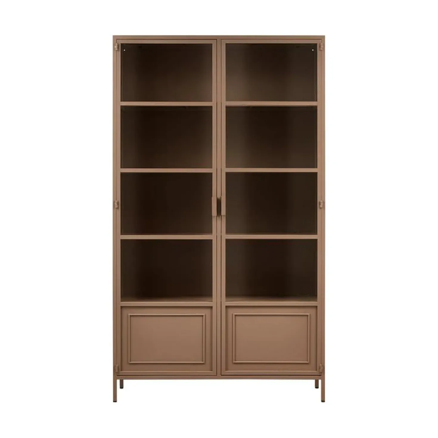 Ronja Vitrinekast XL Metaal Bruin 110cm