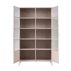 Ronja Vitrinekast XL Metaal Zacht Roze 110cm