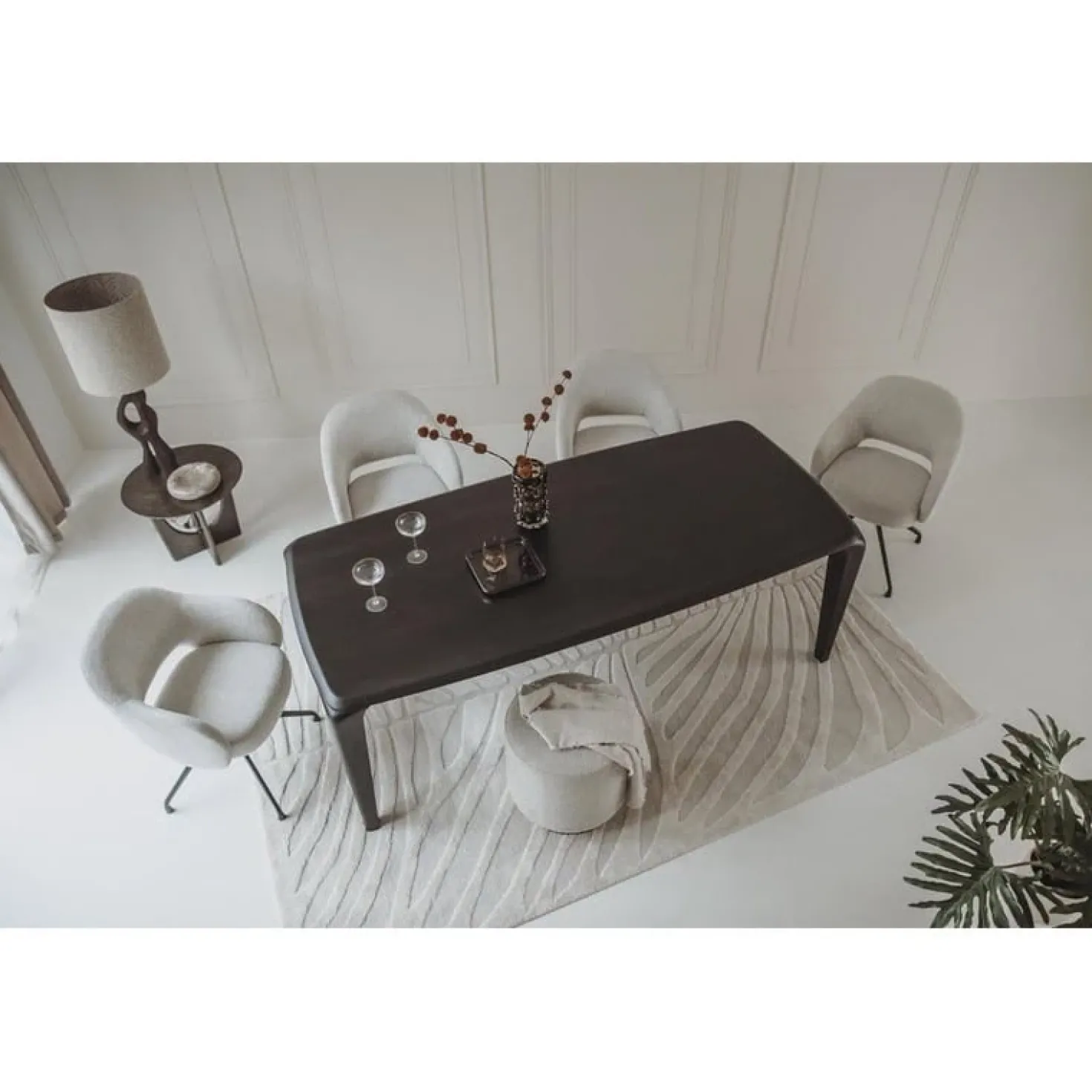 Ronta Eettafel bruin mangohout 200cm