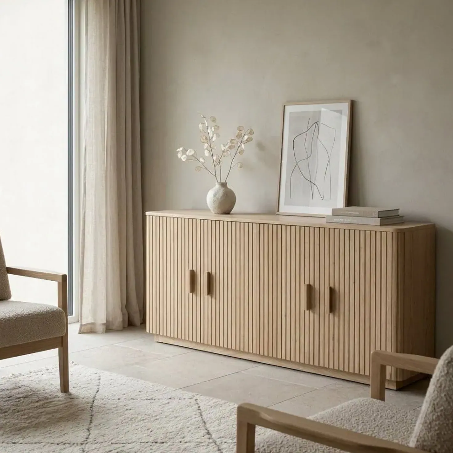Rosenborg Dressoir Eikenhout 175 cm