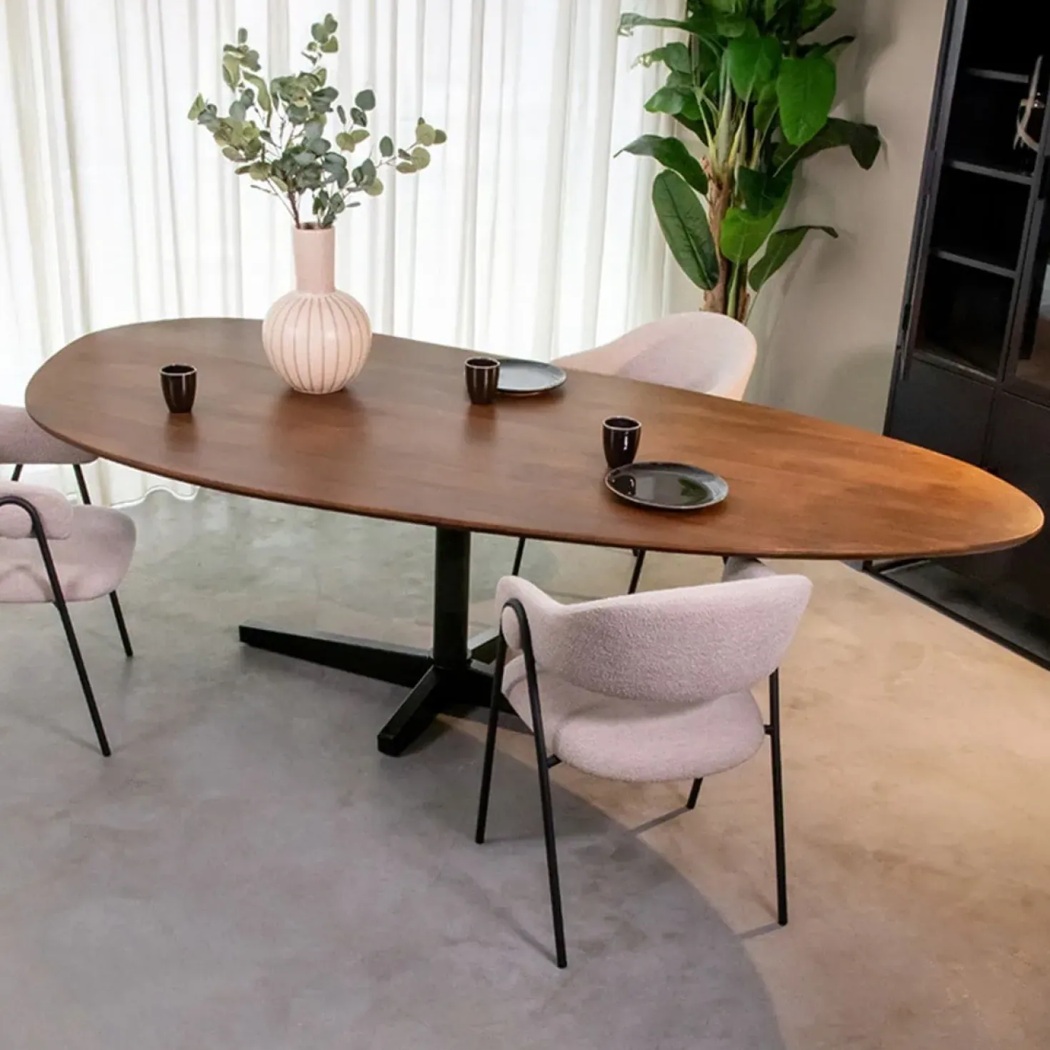 Rosie Eetkamertafel organisch Naturel 220 cm