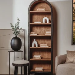 Rotondi boekenkast 6 planken zwart 70cm