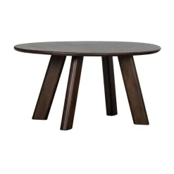 Roundly Eettafel organisch Mangohout Walnoot 160cm