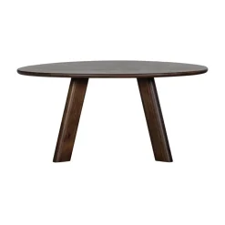 Roundly Eettafel organisch Mangohout Walnoot 160cm