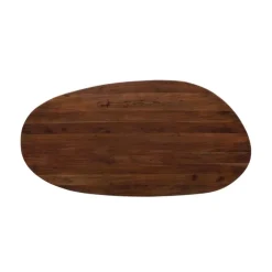 Roundly Eettafel organisch Mangohout Walnoot 200cm