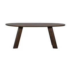 Roundly Eettafel organisch Mangohout Walnoot 200cm