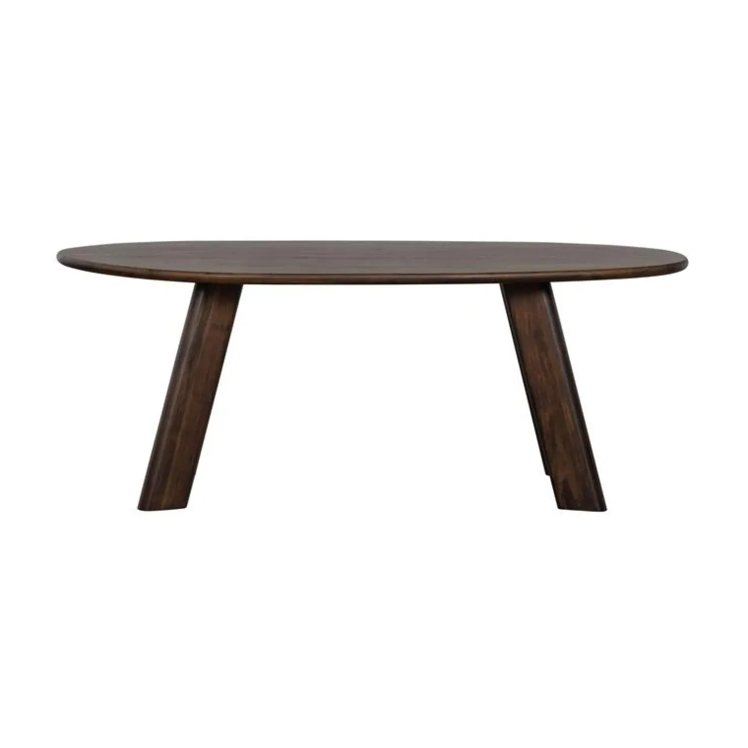 Roundly Eettafel organisch Mangohout Walnoot 200cm