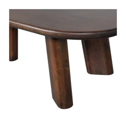 Roundly Salontafel organisch Mangohout Walnoot 110cm
