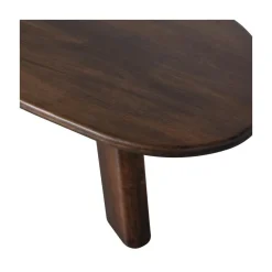 Roundly Salontafel organisch Mangohout Walnoot 110cm