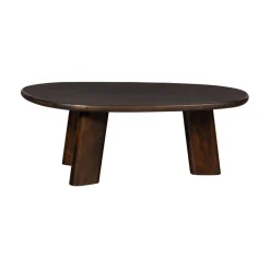 Roundly Salontafel organisch Mangohout Walnoot 110cm