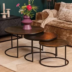 Roxa salontafel set van aluminium 2 kleuren