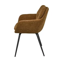 Runa Eetkamerstoel Chenille Karamel