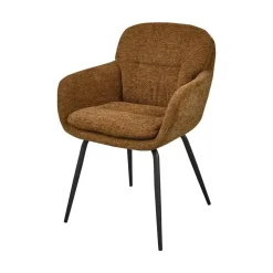 Runa Eetkamerstoel Chenille Karamel