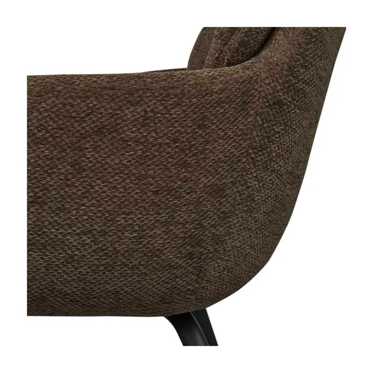 Runa Eetkamerstoel Chenille Warmbruin