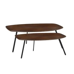 Rune Salontafel set van 2 Bruin