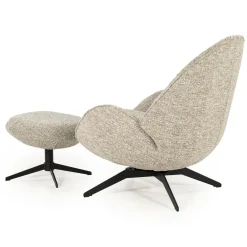Ryan Fauteuil Taupe stof