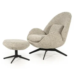 Ryan Fauteuil Taupe stof