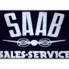 Saab Service - metalen bord