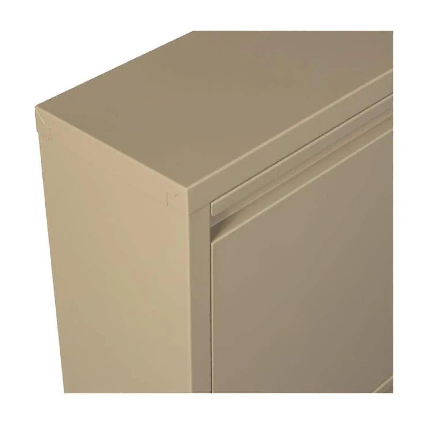 Sabine 3-Vaks Schoenenkast Metaal Zand 66cm