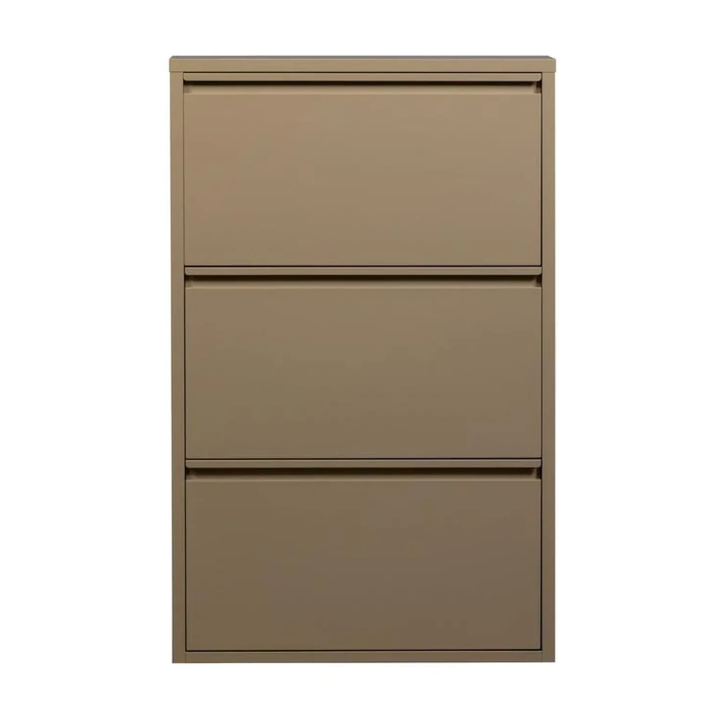 Sabine 3-Vaks Schoenenkast Metaal Zand 66cm