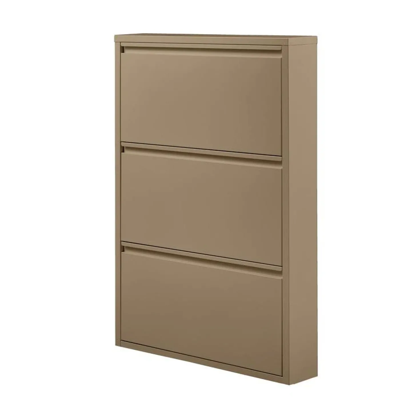 Sabine 3-Vaks Schoenenkast Metaal Zand 66cm