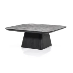 Salontafel Aron vierkant 80×80 zwart