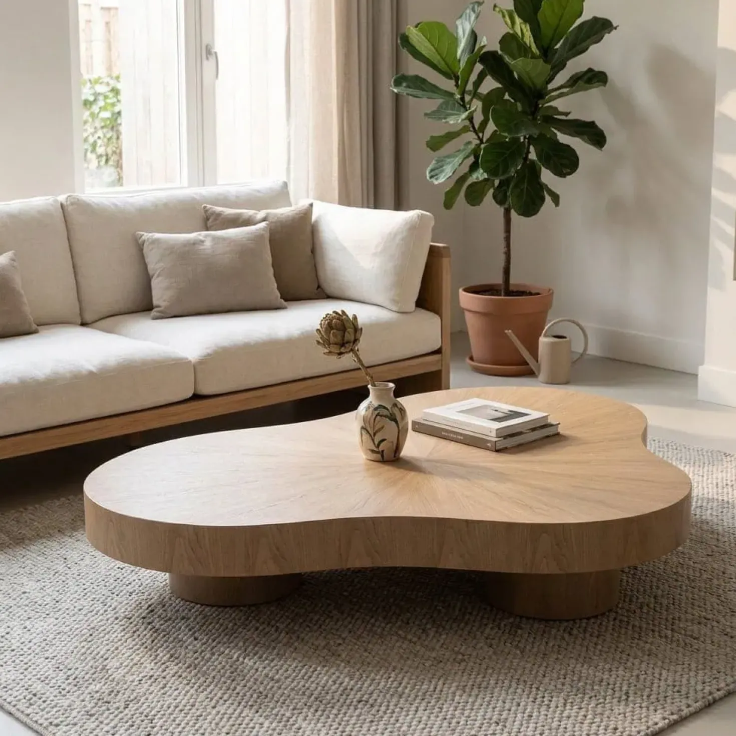 Salontafel Bobbie lichtbruin 150cm