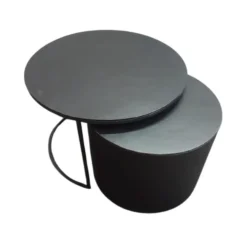 Salontafel Clara Zwart Set van 2